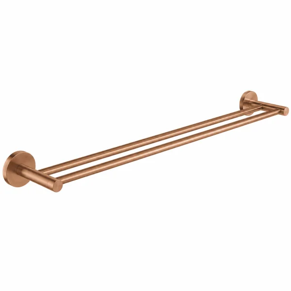 Grohe Essentials Double Towel Bar 600mm Brushed Warm Sunset