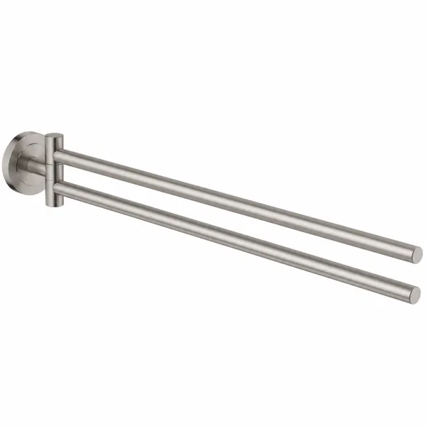 Grohe Essentials Double Towel Bar Supersteel