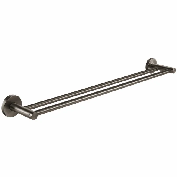 Grohe Essentials Double Towel Bar 600mm Brushed Hard Graphite