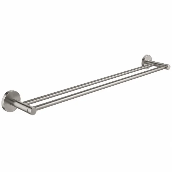 Grohe Essentials Double Towel Bar 600mm Supersteel