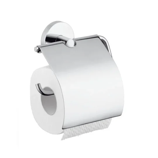 Hansgrohe Logis Paper Roll Holder Chrome detail view - Image 2