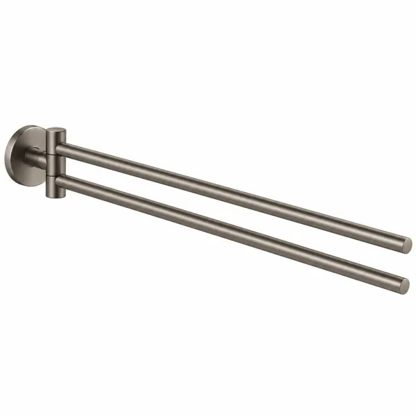 Grohe Essentials Double Towel Bar Brushed Hard Graphite