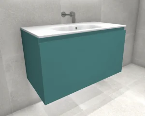 Faeber Mode 90 Basin Unit 1 Drawer Ral 5024 Pastel Blue Matt