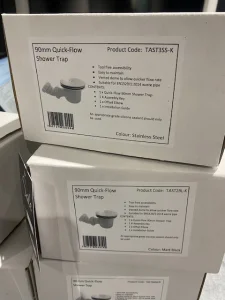 Bbtast3ss 90mm Fastflow Shower Tray Waste - Stainless Steel