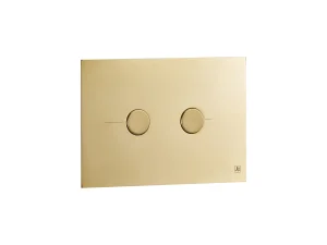 Just Taps Metal Pneumatic Flush Plate Brushed Brass