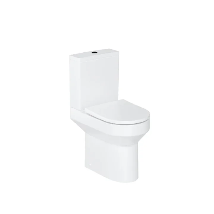 Britton Shoreditch Round Close Coupled Rimless Pan And Soft Close Seat product image - Image 1