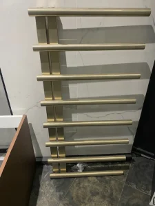 Ava Purity 1000 X 500mm Brushed Brass Pvd Stainless Steel Towel Rail - Ex Display