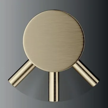 Crosswater Mpro Basin Monobloc No Waste Deck Mounted Brushed Brass detail view - Image 7