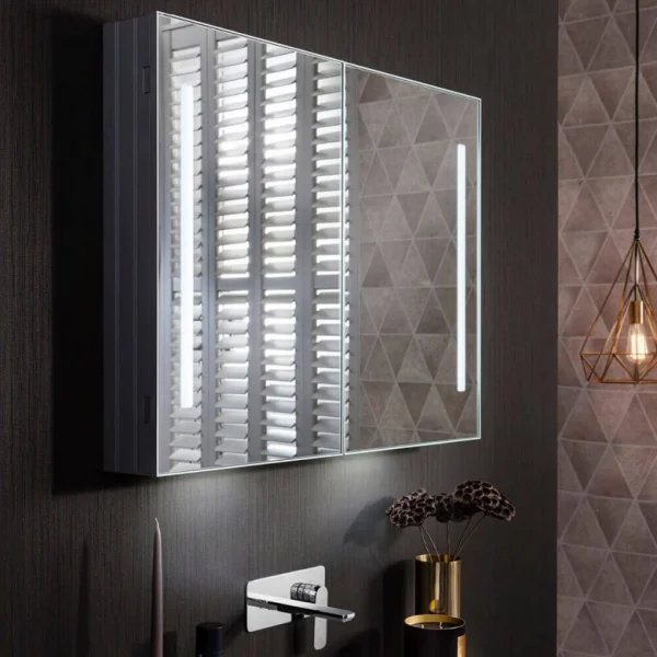 Crosswater Allure 900mm LED Illuminated Bathroom Mirror Cabinet