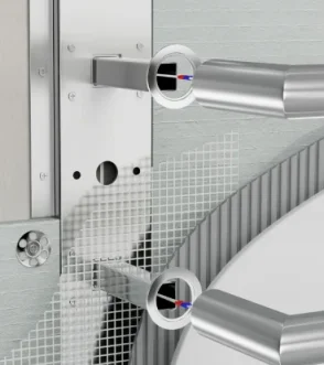 Thermosphere Towel Bar Mounting System For Single Ended Bars