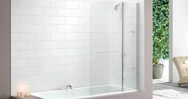 Merlyn 2 Panel Curved Bathscreen 1150 X 1500mm