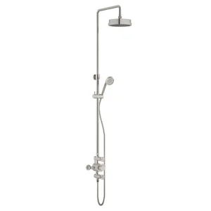 Cubico Industrial Exposed Shower Pack Brushed Nickel