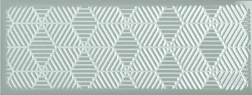 Ribesalbes Fulham Sage Green Decor Tile 15x40 detail view - Image 4