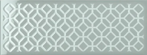 Ribesalbes Fulham Sage Green Decor Tile 15x40 detail view - Image 5