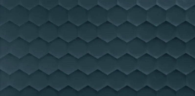 Marca Corona   4D 4D.HEXAGON DEEP BLU MATT 40x80 | 16"x32" | 8,5 mm Embossed detail view - Image 2
