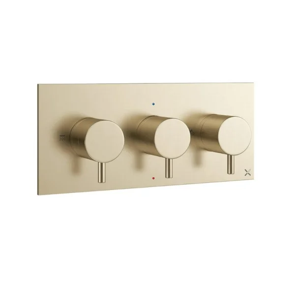 Crosswater Mpro 3 Handle Trimset (must Be Paired With Wlbp2001r+) Brushed Brass