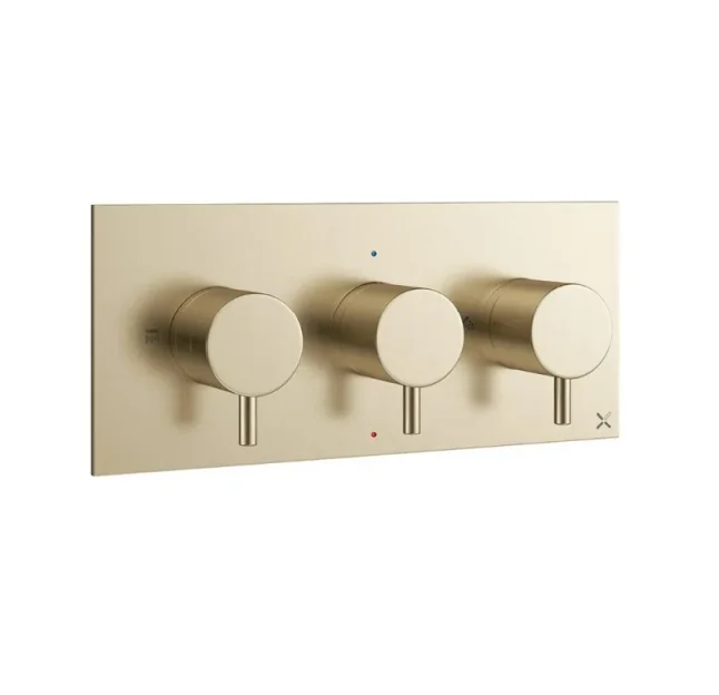 Crosswater Mpro 3 Handle Trimset (must Be Paired With Wlbp2001r+) Brushed Brass product image - Image 1