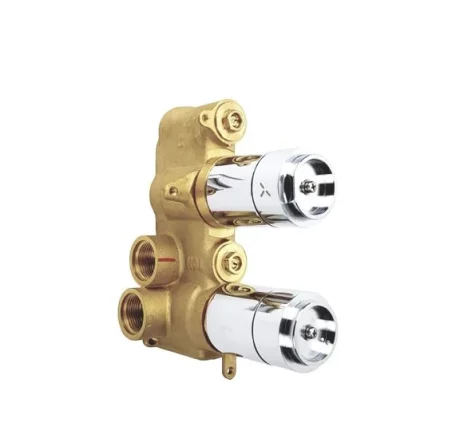 Crosswater 2 Way Diverter Valve Body With Chrome Collar product image - Image 1