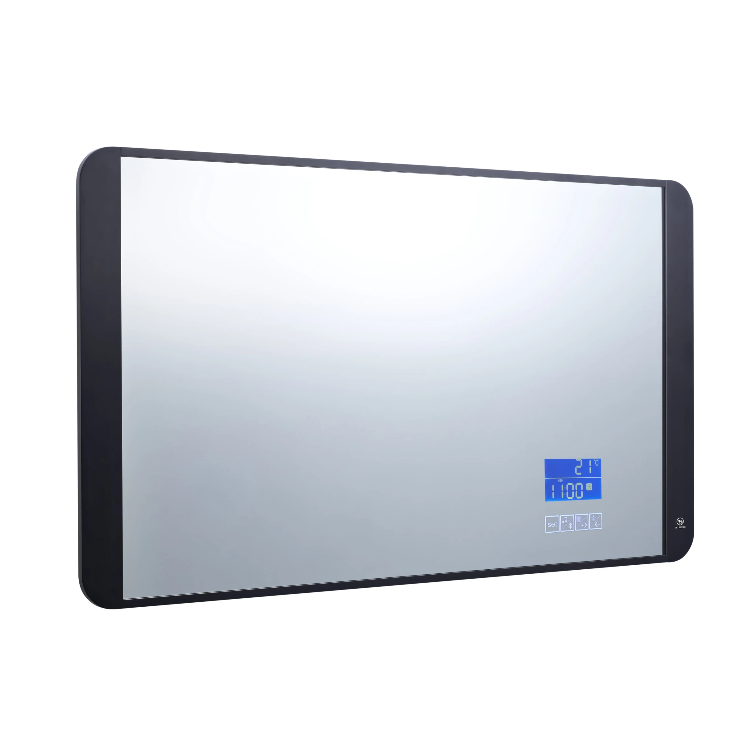 Just Taps Dbi Matt Black Led And Bluetooth Mirror