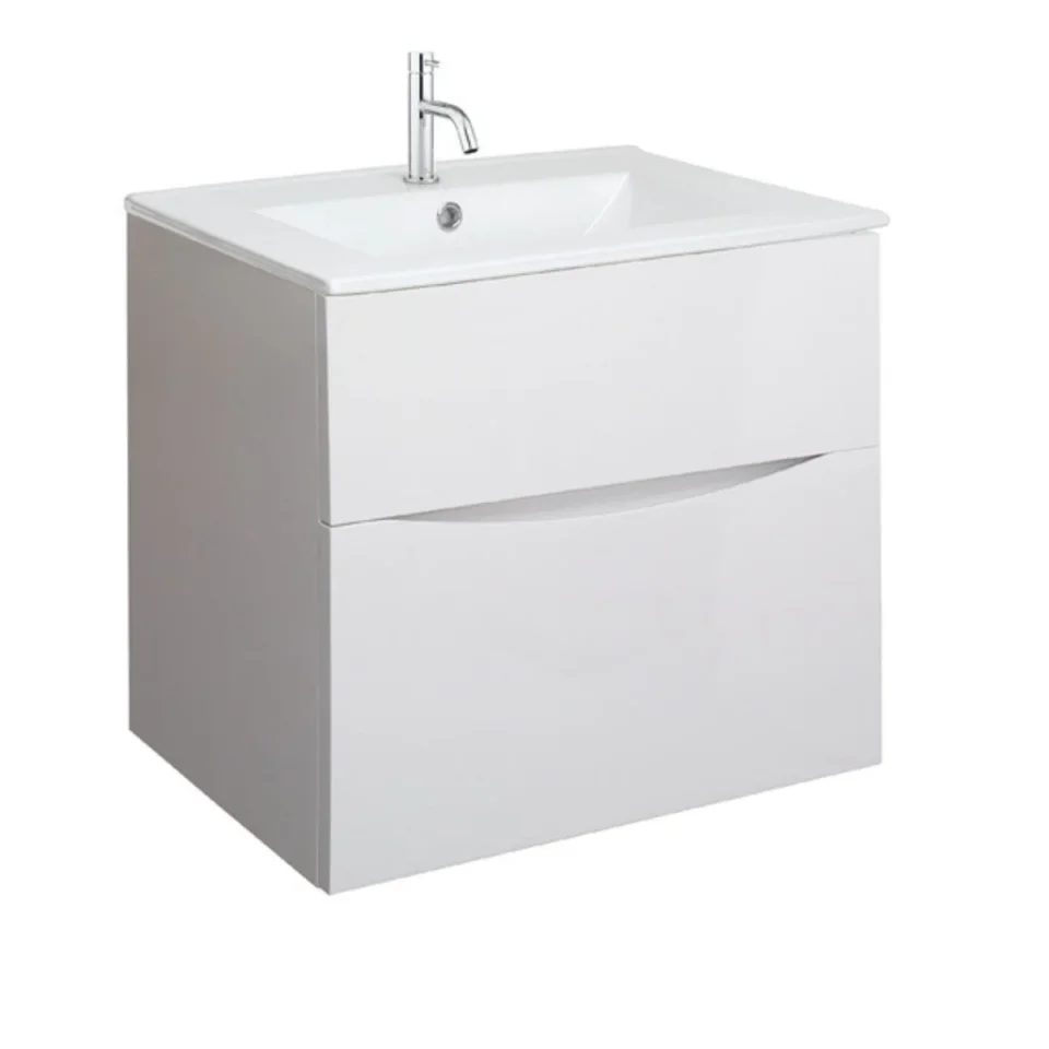 Crosswater Glide Ii Basin 600 Ceramic O/f White product image - Image 1