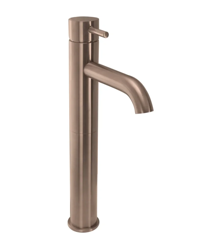 Just Taps Vos Tall Single Lever Basin Mixer Tap Brushed Bronze product image - Image 1