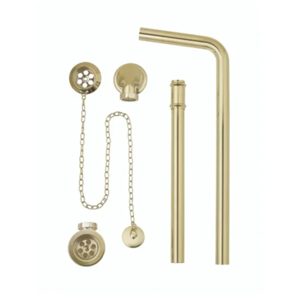 Bc Designs Plug & Chain Exposed Ext Bath Waste Brushed Gold