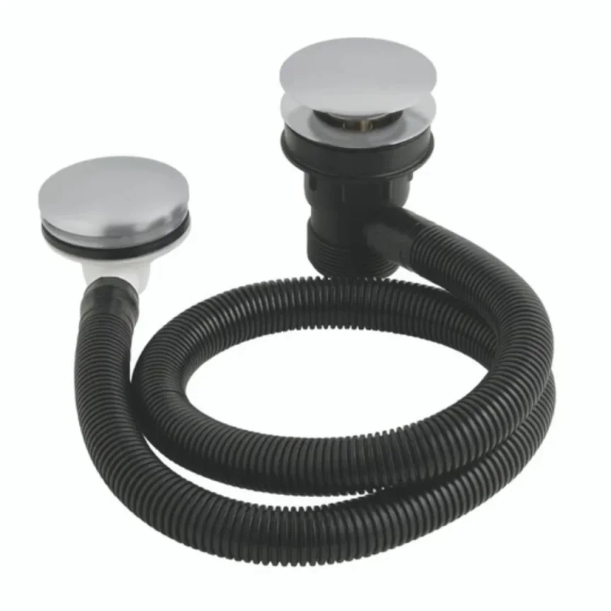 Bc Designs Push Down Concealed Bath Waste Brushed Chrome product image - Image 1