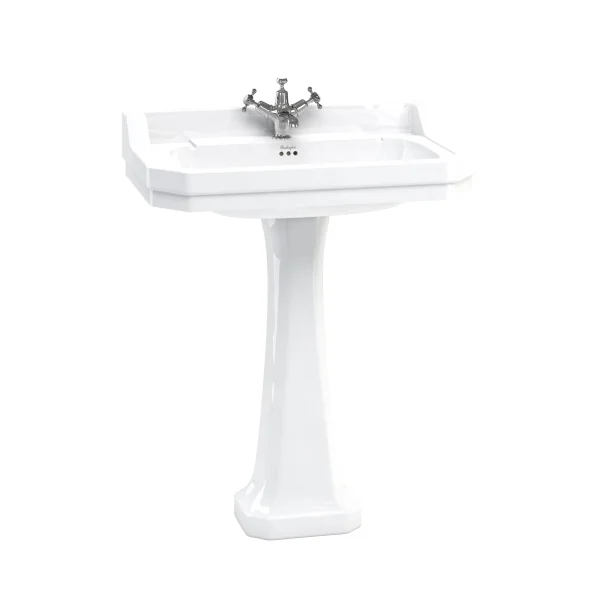 Burlington Edwardian 800 1TH Basin and Standard Pedestal