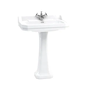 Burlington Edwardian 800 1TH Basin and Standard Pedestal