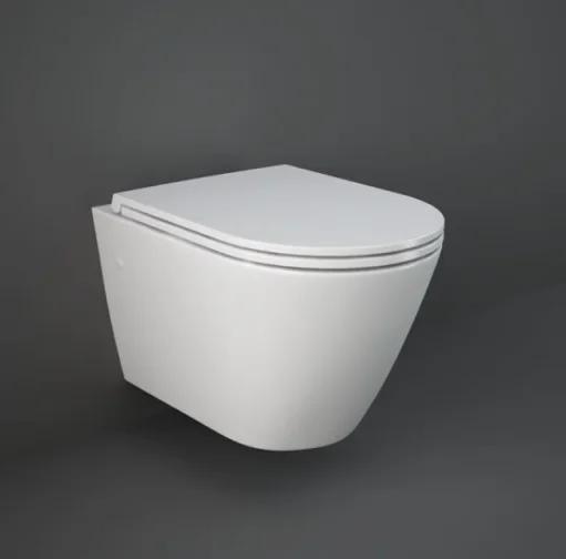 Faeber Zero Wall Hung Rimless Toilet Pan - Matt White product image - Image 1