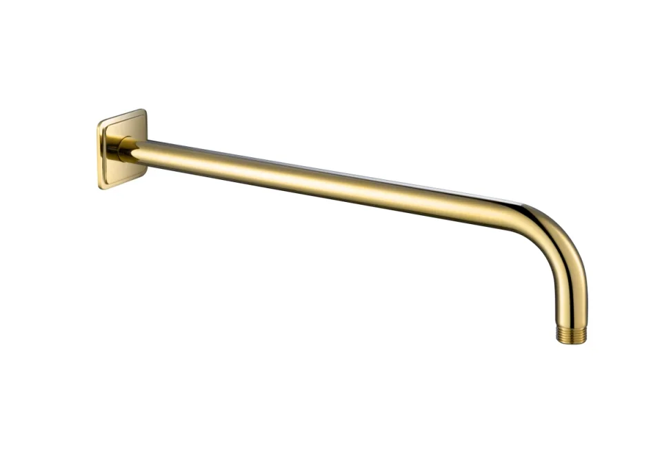 Just Taps Grosvenor Shower Arm Light Gold product image - Image 1
