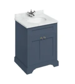Burlington 65 Vanity Unit With Doors Blue product image - Image 1