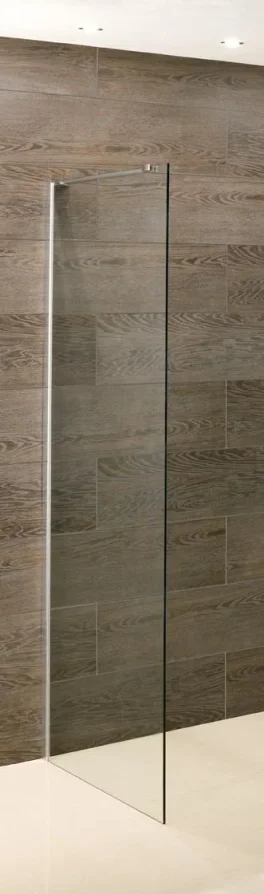 Eastbrook Valliant Walkin 1000x1950 A Inc Support Bar 8mm Chrome product image - Image 1