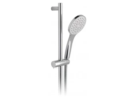 Vado Atmosphere Slide Rail Shower Kit With Air-injected Single-function Handset 900mm Slide Rail And Smoothflex Anti-twist Silver Hose Chrome detail view - Image 2