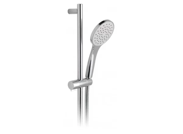 Vado Atmosphere Slide Rail Shower Kit With Air-injected Single-function Handset 900mm Slide Rail And Smoothflex Anti-twist Silver Hose Chrome detail view - Image 2