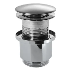 Crosswater Basin Click Clack Waste (unslotted) 100mm Thread Chrome