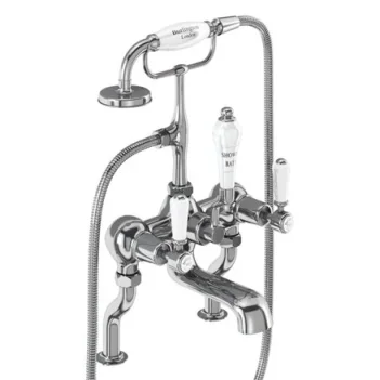 Burlington Qt Kensington Deck Bath Shower Mixer Chrome