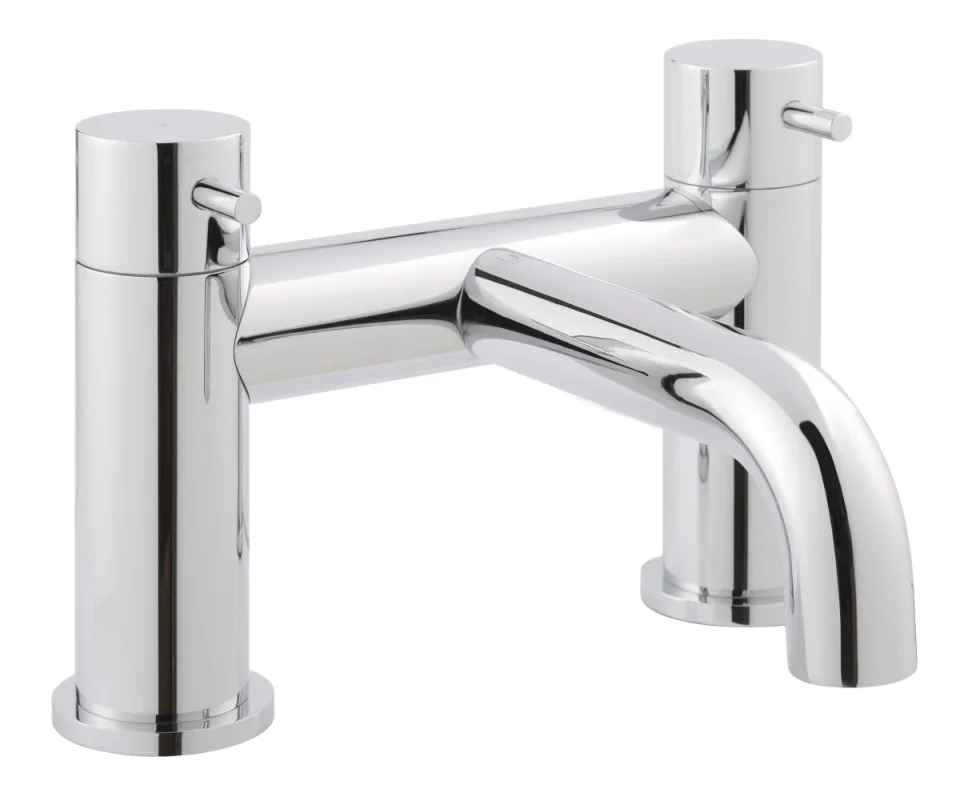 Just Taps Florence Deck Mounted Bath Filler Chrome product image - Image 1