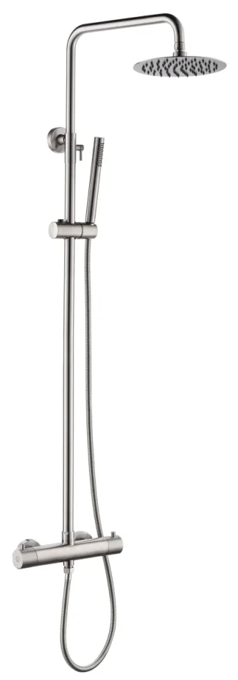 Just Taps Inox Thermostatic Bar Valve With 2 Outlets Adjustable Riser product image - Image 1