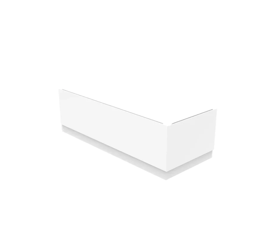 Saneux 1700x450mm Bath Panel & Plinth Matte White product image - Image 1