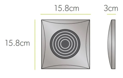 Hib Hush T Fan, Chrome 15.8 X D3 technical drawing - Image 2