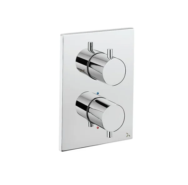 Crosswater Crossbox Mpro 3 Outlet Trim & Levers Chrome