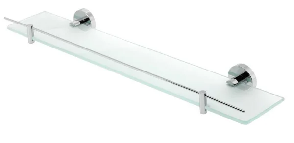 Eastbrook Genoa Glass Shelf With Barrier Chrome