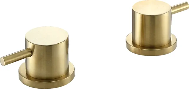 Just Taps Vos Panel Valves Brushed Brass product image - Image 1