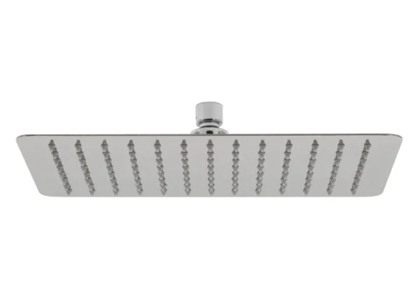 Vado Aquablade Single Function Easy Clean Slim Line Rectangular Shower Head, 300mm X 200mm (12 X 8") Chrome detail view - Image 2