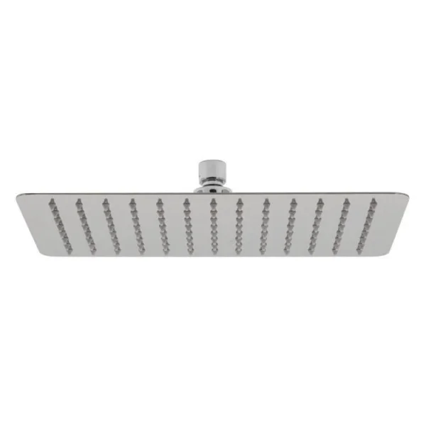 Vado Aquablade Single Function Easy Clean Slim Line Rectangular Shower Head, 300mm X 200mm (12 X 8") Chrome