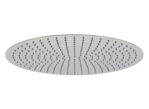 Vado Aquablade Single Function Easy Clean Slim Line Round Shower Head, 500mm (20") Chrome detail view - Image 2