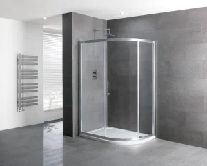 Eastbrook Volente 1000x760 Single Door Offset Quad Chrome