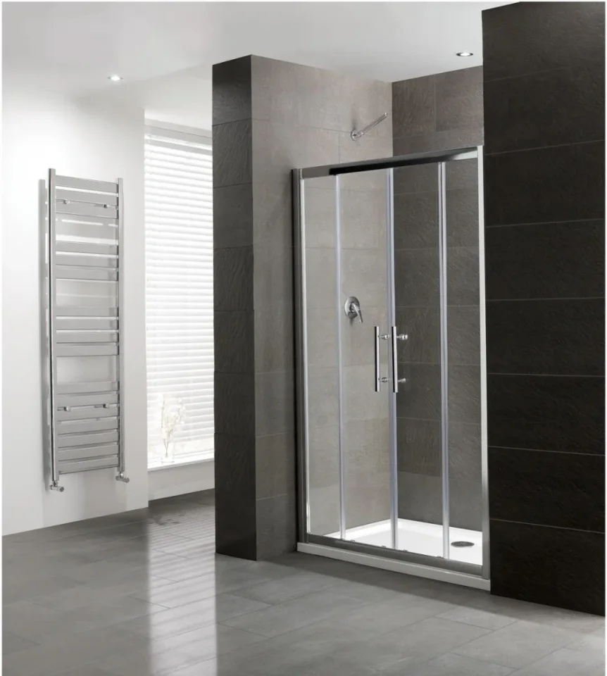 Eastbrook Volente 1700 Double Sliding Door Chrome product image - Image 1