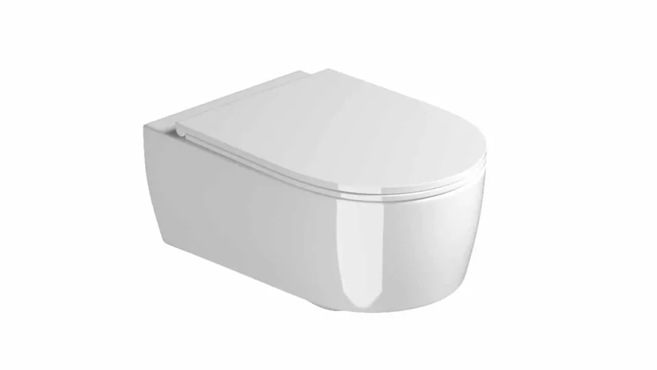 Saneux Austen Wall Hung Wc Pan - Rimless - Long Projection product image - Image 1